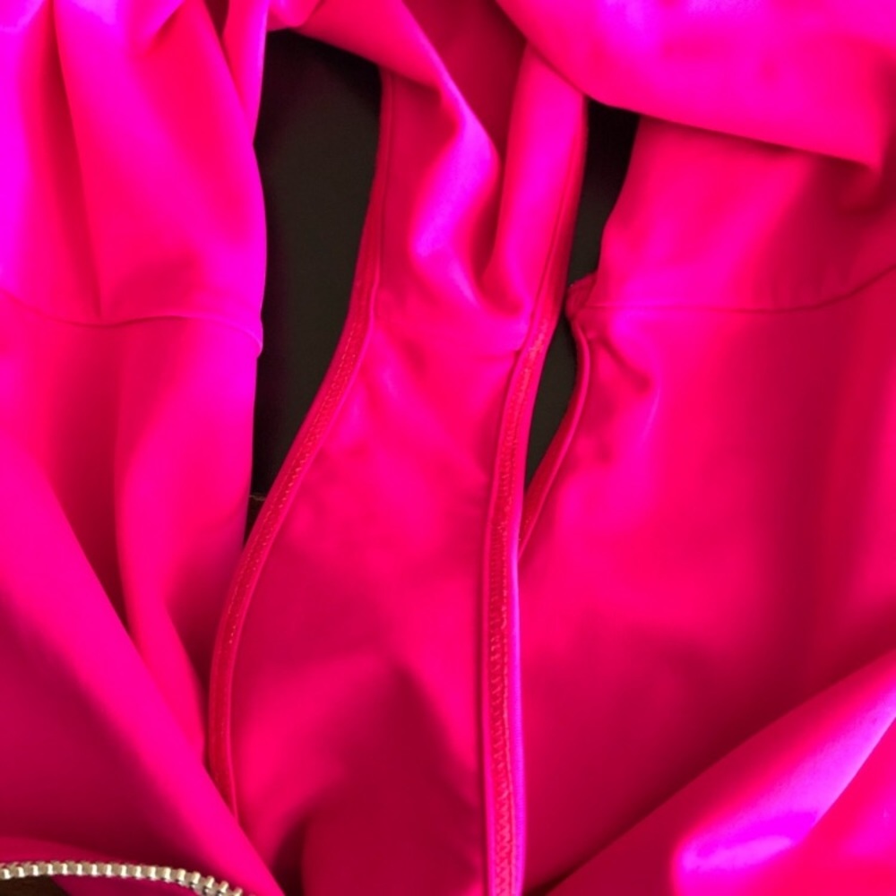 Lovers + Friends Neon Pink 1 PC Zipper Swimsuit - Picture 6 of 6